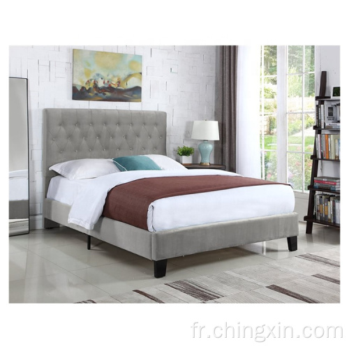 Meubles KD rembourrés lit moelleux ensembles de chambre à coucher en gros
